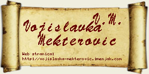Vojislavka Mekterović vizit kartica